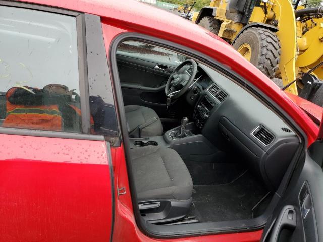3VW1K7AJ7EM427384 - 2014 VOLKSWAGEN JETTA BASE RED photo 5