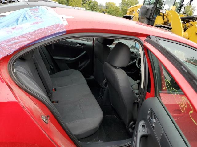 3VW1K7AJ7EM427384 - 2014 VOLKSWAGEN JETTA BASE RED photo 6