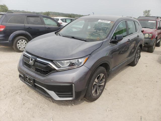 5J6RW2H24LL018358 - 2020 HONDA CR-V LX GRAY photo 2