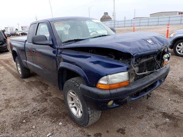 1D7GG32N53S312219 - 2003 DODGE DAKOTA SPO BLUE photo 1