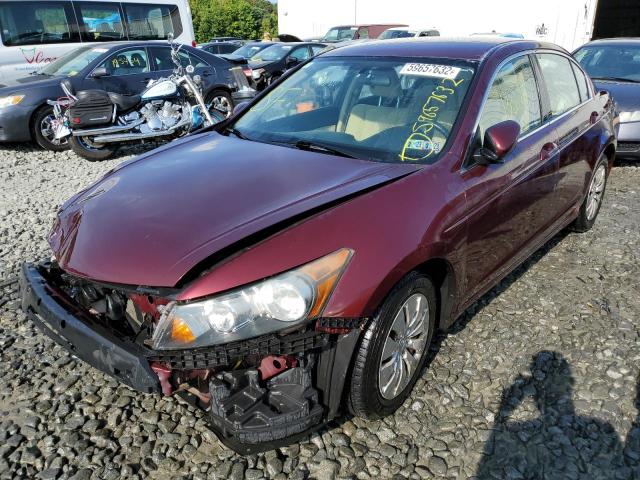 1HGCP2F30BA077018 - 2011 HONDA ACCORD LX BURGUNDY photo 2