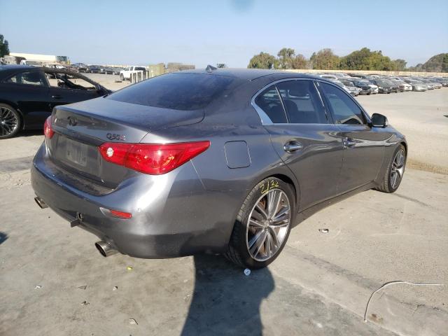 JN1BV7AP2EM685183 - 2014 INFINITI Q50 GRAY photo 4