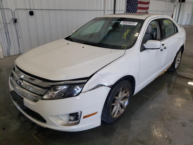 3FAHP0JG9AR331449 - 2010 FORD FUSION SEL WHITE photo 2