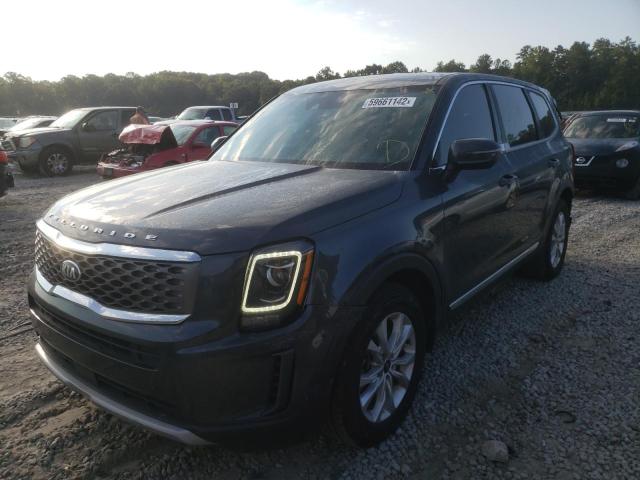 5XYP24HC6MG097994 - 2021 KIA TELLURIDE CHARCOAL photo 2