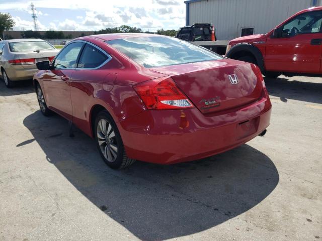 1HGCS1B38CA016354 - 2012 HONDA ACCORD LX RED photo 3