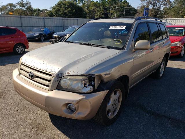 JTEDP21A570145296 - 2007 TOYOTA HIGHLANDER GOLD photo 2