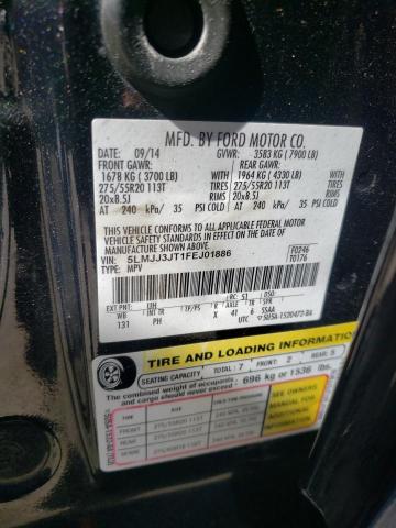 5LMJJ3JT1FEJ01886 - 2015 LINCOLN NAVIGATOR 黑色 照片 10