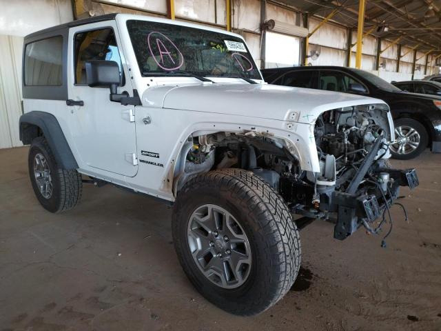 1C4AJWAG1EL121206 - 2014 JEEP WRANGLER S WHITE photo 1