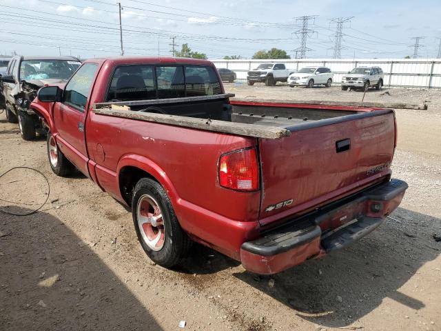 1GCCS1446WK268008 - 1998 CHEVROLET S TRUCK S1 MAROON photo 3