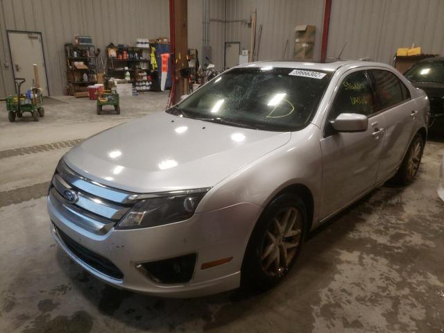 3FAHP0CG1BR336143 - 2011 FORD FUSION SEL SILVER photo 2