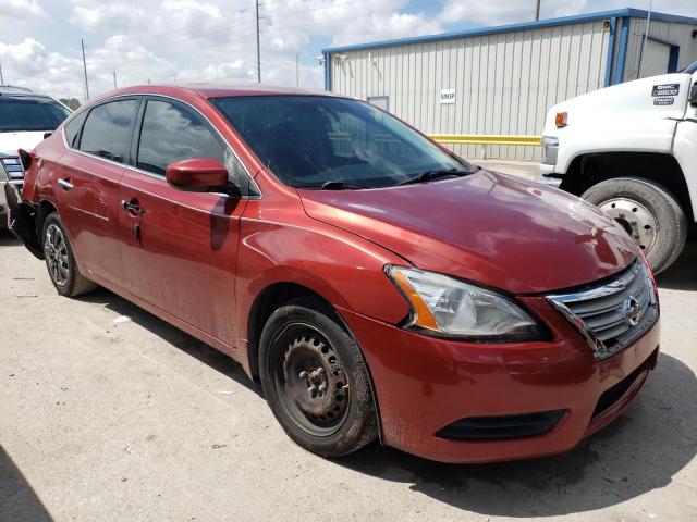 3N1AB7APXFY244114 - 2015 NISSAN SENTRA SV RED photo 1