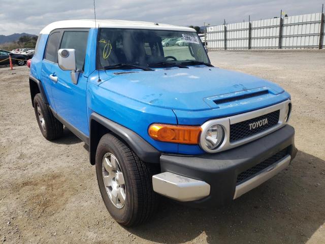 JTEBU11F270042343 - 2007 TOYOTA FJ CRUISER BLUE photo 1