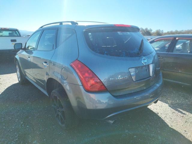 JN8AZ08W85W432315 - 2005 NISSAN MURANO SL GRAY photo 3