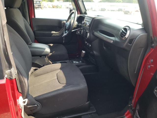 1C4AJWAG4DL601304 - 2013 JEEP WRANGLER S RED photo 5