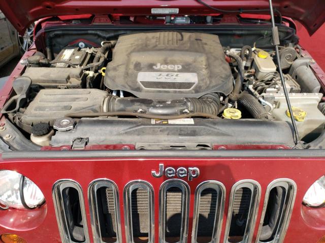 1C4AJWAG4DL601304 - 2013 JEEP WRANGLER S RED photo 7