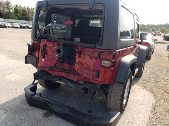 1C4AJWAG4DL601304 - 2013 JEEP WRANGLER S RED photo 9