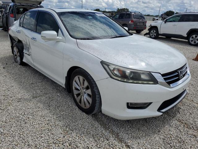 1HGCR3F83DA031732 - 2013 HONDA ACCORD EXL WHITE photo 1