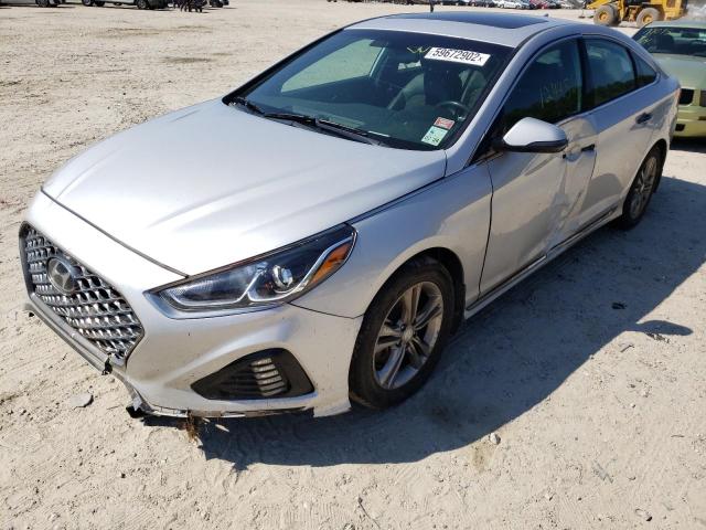 5NPE34AF6KH768398 - 2019 HYUNDAI SONATA LIM SILVER photo 2