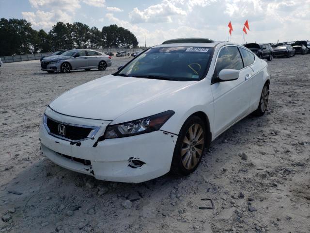 1HGCS22848A010267 - 2008 HONDA ACCORD EXL WHITE photo 2