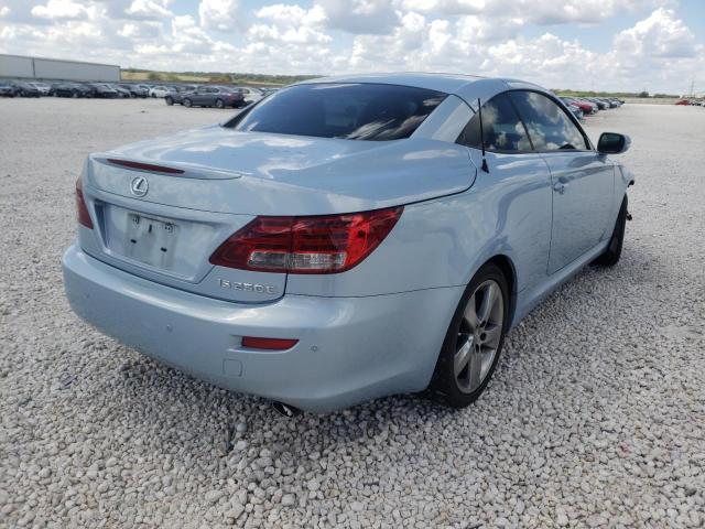 JTHFF2C26B2519447 - 2011 LEXUS IS 250 BLUE photo 4