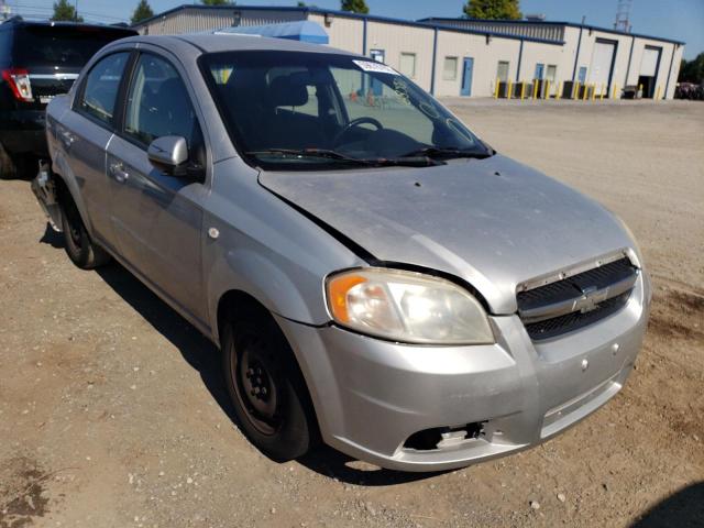 KL1TD56697B168350 - 2007 CHEVROLET AVEO BASE SILVER photo 1