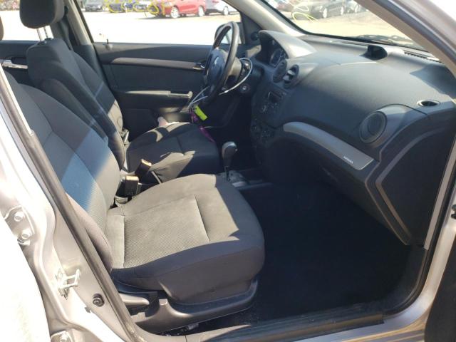 KL1TD56697B168350 - 2007 CHEVROLET AVEO BASE SILVER photo 5