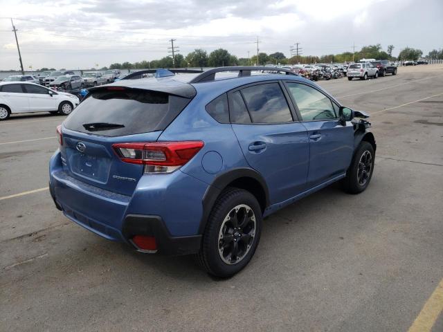 JF2GTAEC4MH674126 - 2021 SUBARU CROSSTREK BLUE photo 4