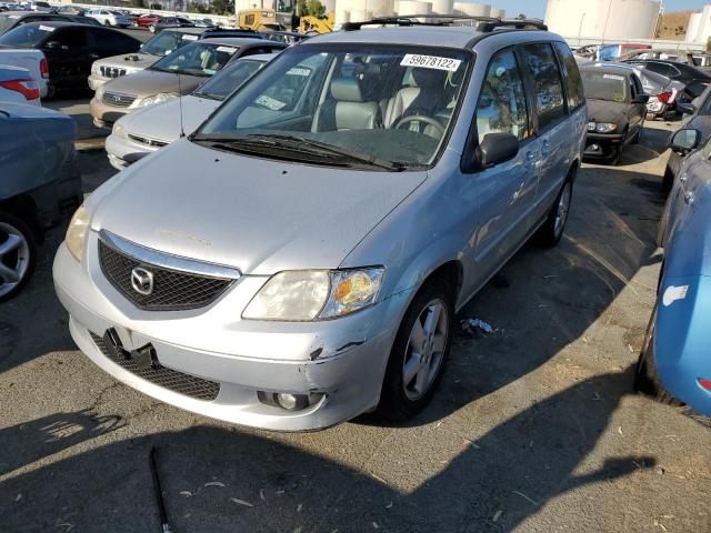 JM3LW28J920324708 - 2002 MAZDA MPV WAGON GRAY photo 2