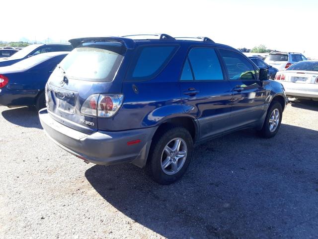 JTJGF10U410112501 - 2001 LEXUS RX 300 BLUE photo 4