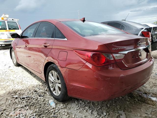 5NPEB4AC3DH699018 - 2013 HYUNDAI SONATA GLS RED photo 3