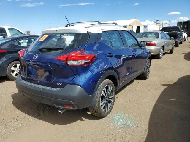 3N1CP5CV6LL535423 - 2020 NISSAN KICKS SV BLUE photo 4