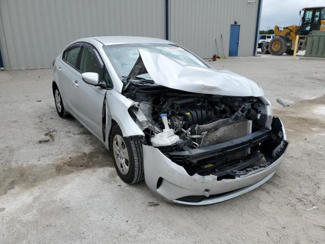 3KPFK4A76HE130231 - 2017 KIA FORTE LX SILVER photo 1