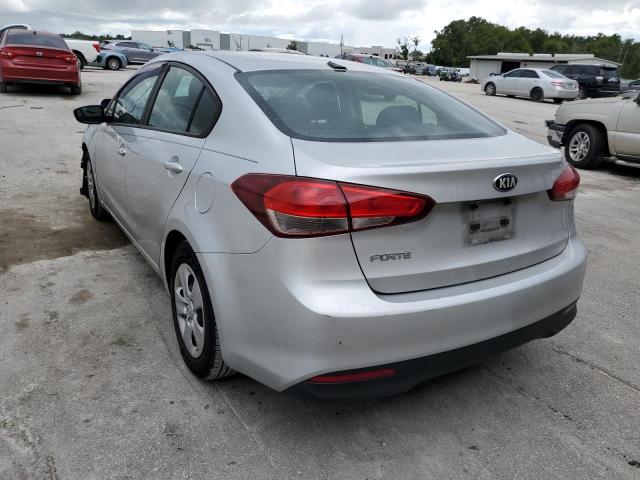 3KPFK4A76HE130231 - 2017 KIA FORTE LX SILVER photo 3