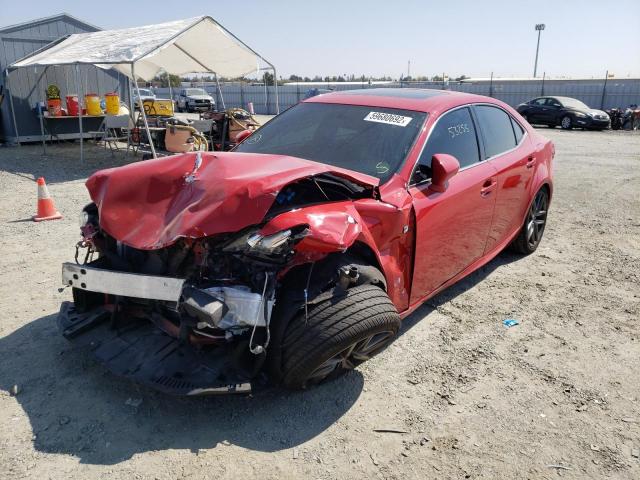 JTHCE1D24G5011062 - 2016 LEXUS IS 350 RED photo 2