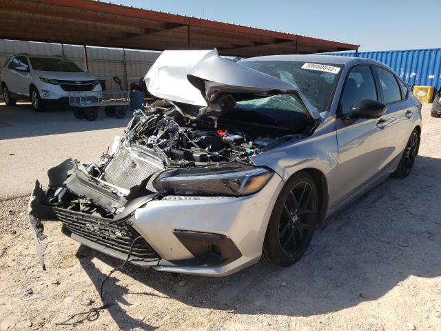 19XFL2H85NE007144 - 2022 HONDA CIVIC SPOR SILVER photo 2