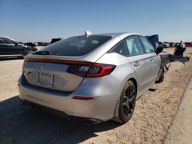 19XFL2H85NE007144 - 2022 HONDA CIVIC SPOR SILVER photo 4