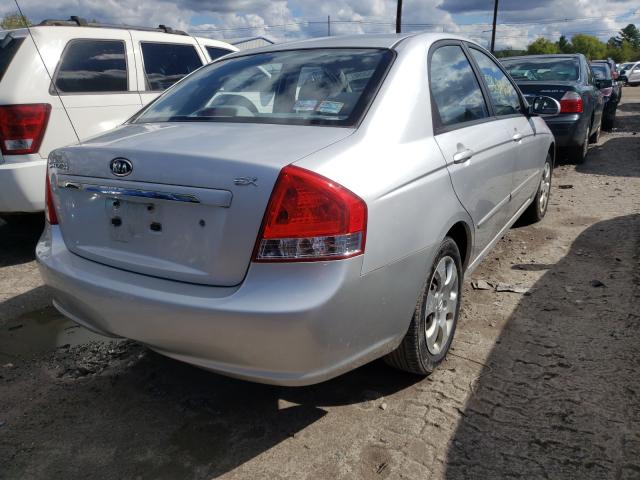 KNAFE222695643343 - 2009 KIA SPECTRA SILVER photo 4