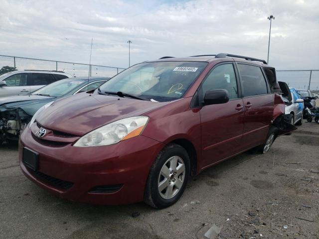 5TDZK23C38S204965 - 2008 TOYOTA SIENNA CE RED photo 2