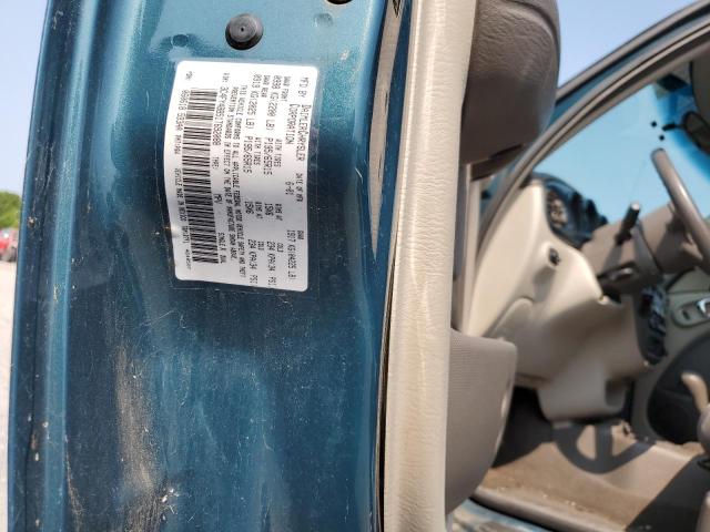 3C4FY4BB51T692088 - 2001 CHRYSLER PT CRUISER TEAL photo 10