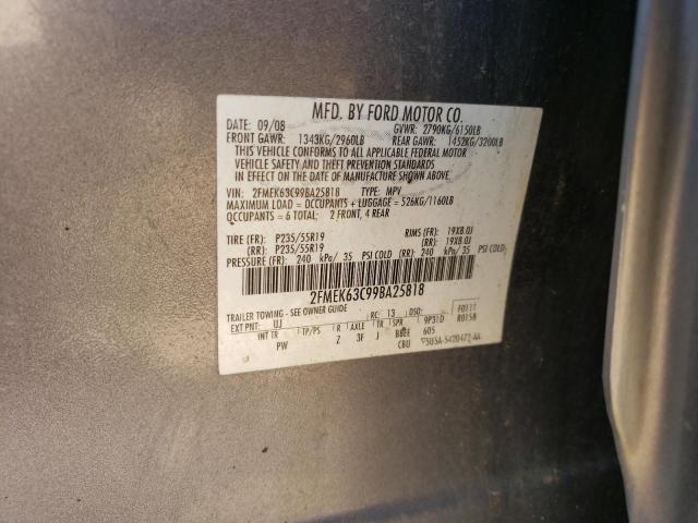 2FMEK63C99BA25818 - 2009 FORD FLEX LIMITED  photo 10