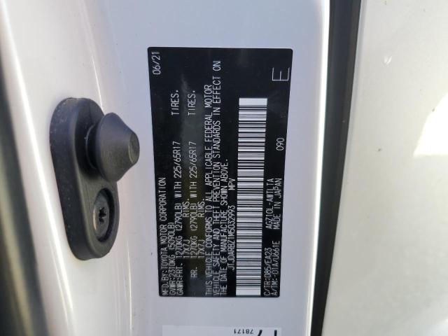 JTJDARBZ1M5032993 - 2021 LEXUS NX 300 BAS 白色 照片 10