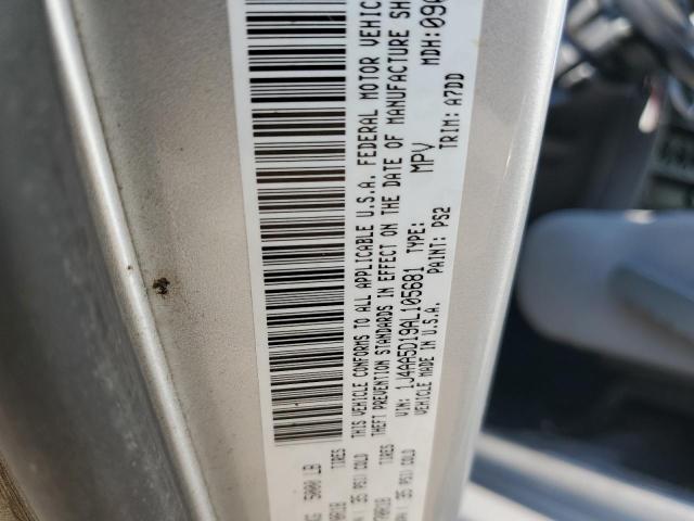 1J4AA5D19AL105681 - 2010 JEEP WRANGLER S SILVER photo 10