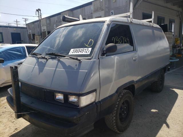 JT4YR28V1G5029881 - 1986 TOYOTA VAN WAGON GRAY photo 2