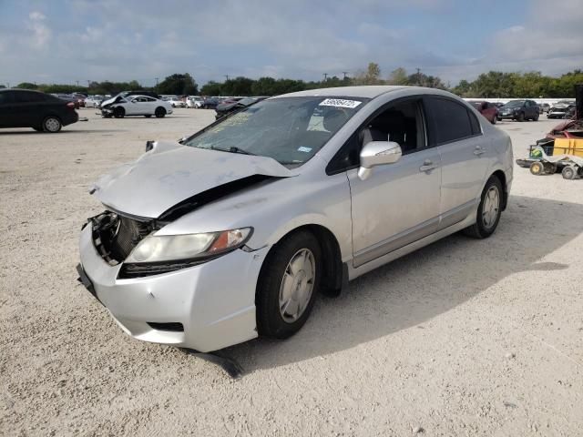 JHMFA36229S002317 - 2009 HONDA CIVIC HYBR SILVER photo 2