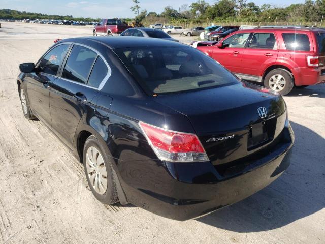 1HGCP2F34AA045512 - 2010 HONDA ACCORD LX BLACK photo 3