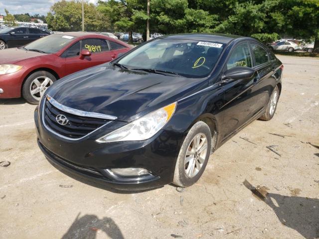 5NPEB4AC2DH520452 - 2013 HYUNDAI SONATA GLS BLACK photo 2