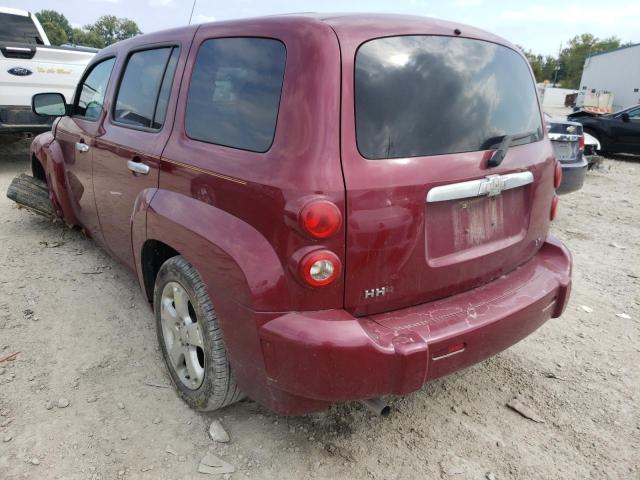 3GNDA23D77S604017 - 2007 CHEVROLET HHR LT MAROON photo 3