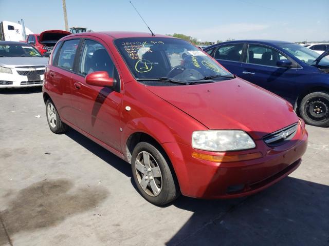 KL1TD66647B780719 - 2007 CHEVROLET AVEO BASE RED photo 1