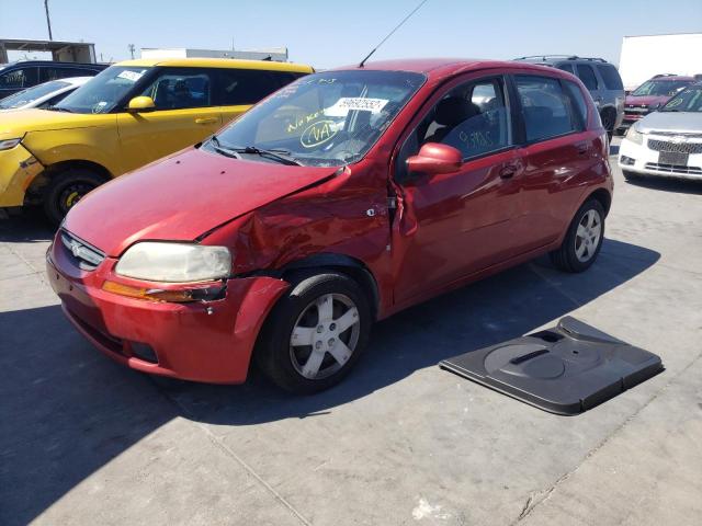 KL1TD66647B780719 - 2007 CHEVROLET AVEO BASE RED photo 2