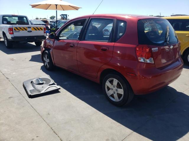 KL1TD66647B780719 - 2007 CHEVROLET AVEO BASE RED photo 3